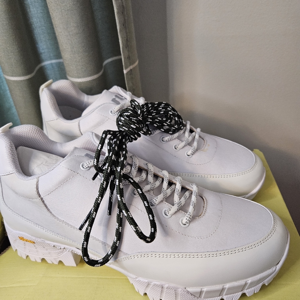 NEW J.Lindeberg Hiker Sneaker White Chunky Mens Trail Shoes EU 42 | US 9 Vibram - Picture 2 of 14